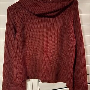Cozy Red Knit Sweater